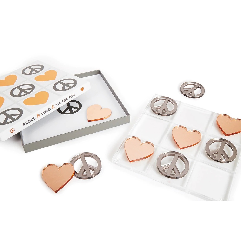 Jonathan Adler Heart Peace Tic Tac Toe